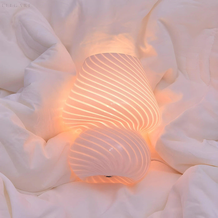 MushGlow - Elegant Mushroom LED Glass Lamp for stylish room decor