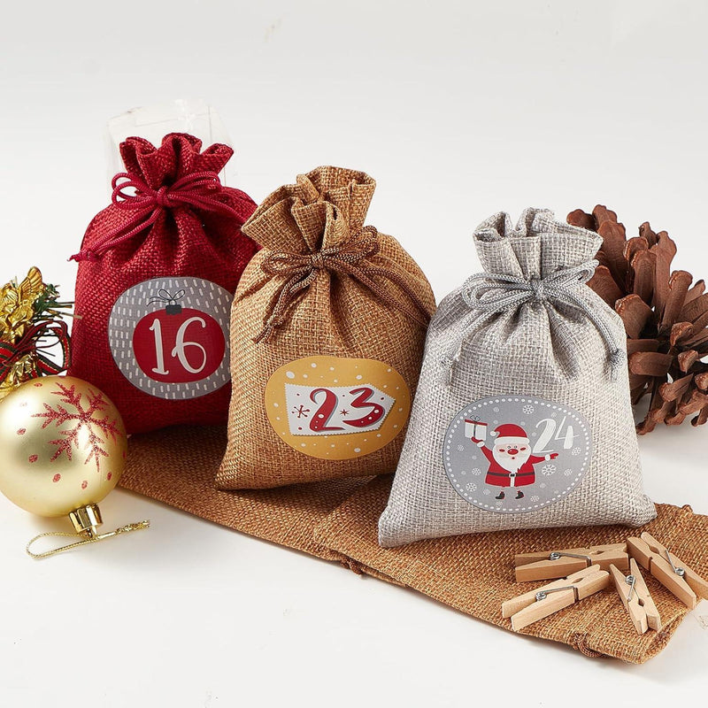 JuteJoy – adventní kalendář s 24 očíslovanými sáčky