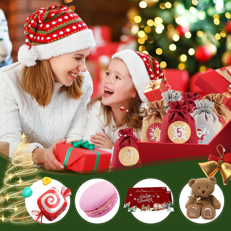 JuteJoy – adventní kalendář s 24 očíslovanými sáčky
