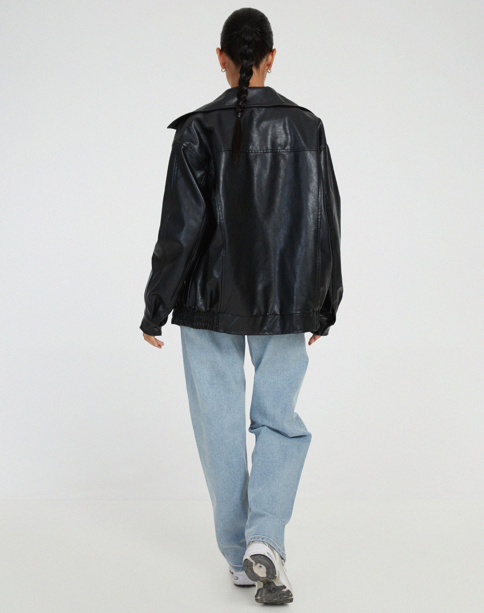 Celestia - Chique oversized jas met rits aan de voorkant