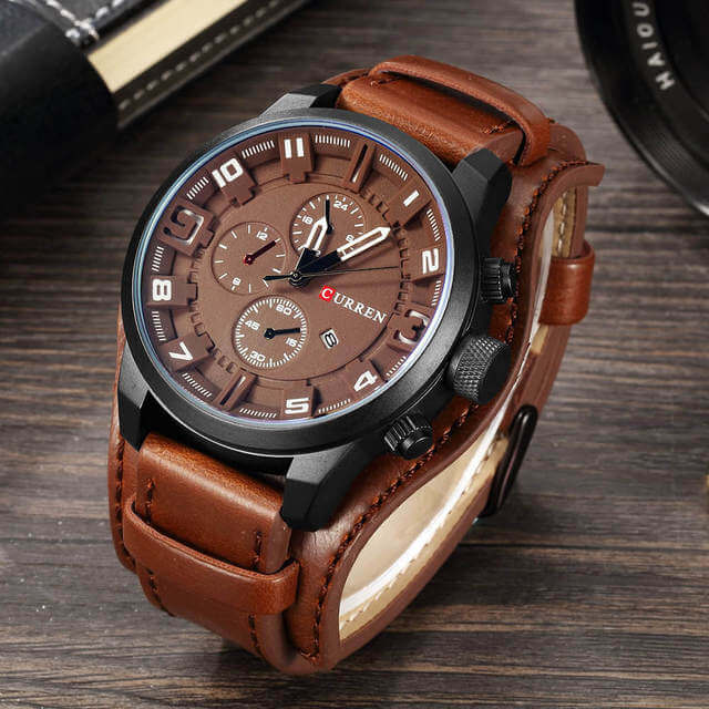 Caleb - Montre chronographe classique au design élégant et précision