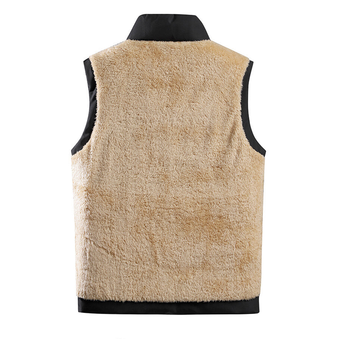 Fredo - Elegantní vesta s kapsou a předním zipem
