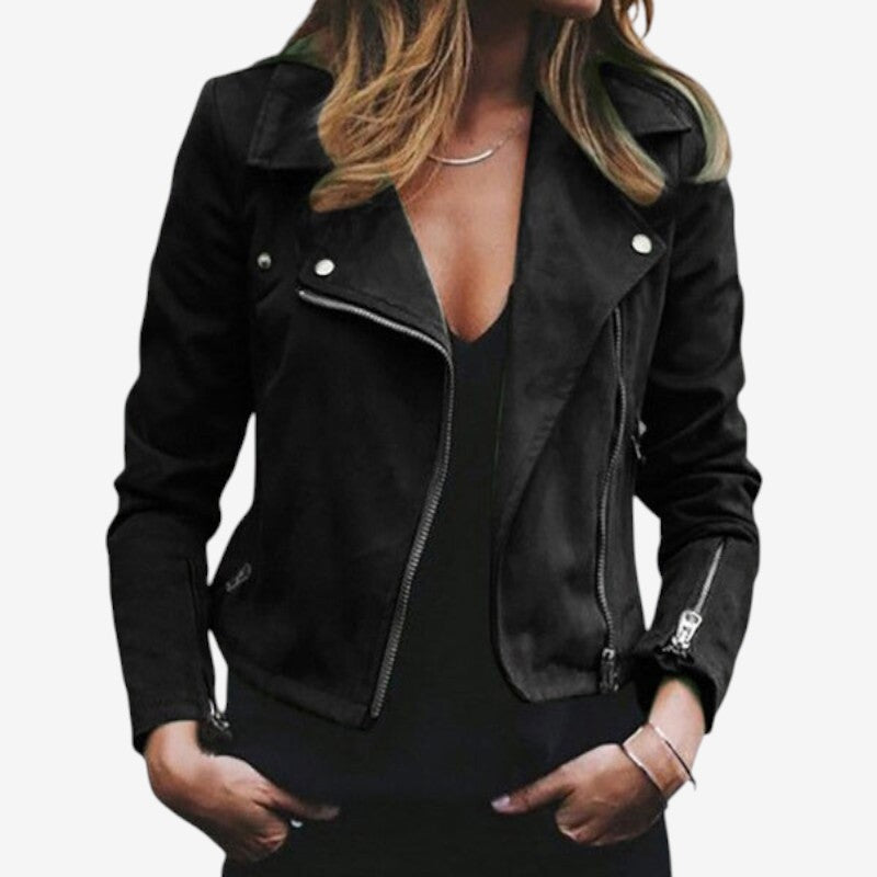 Valerie – Jacket with Long Sleeves, Zipper Closure, and Pockets