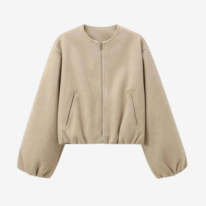 Velmara – Structured Jacket with Balloon Sleeves