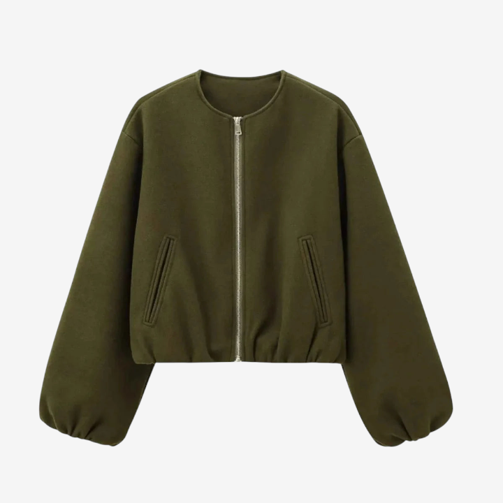 Velmara – Structured Jacket with Balloon Sleeves