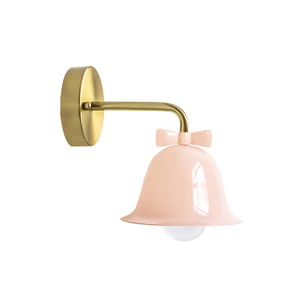 LumiForge – Lampada da parete a forma di campana con struttura metallica e luce LED