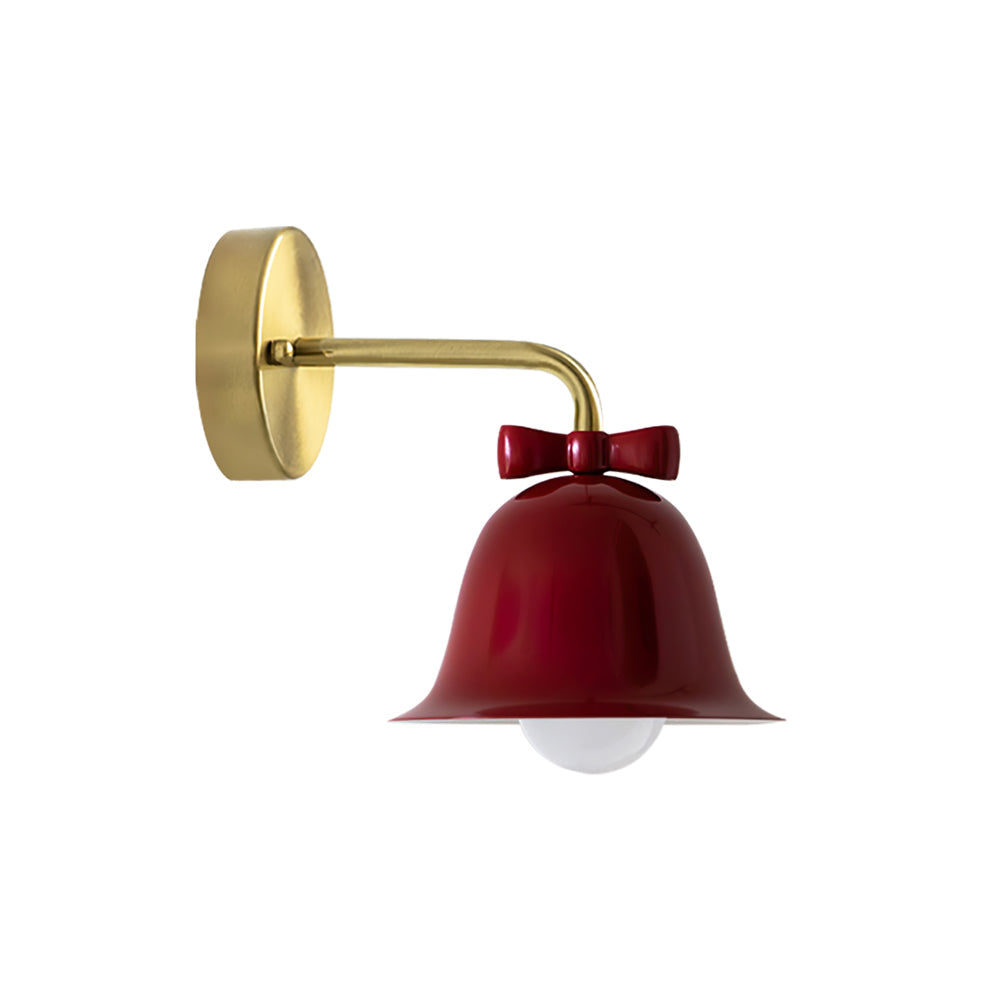 LumiForge – Lampada da parete a forma di campana con struttura metallica e luce LED