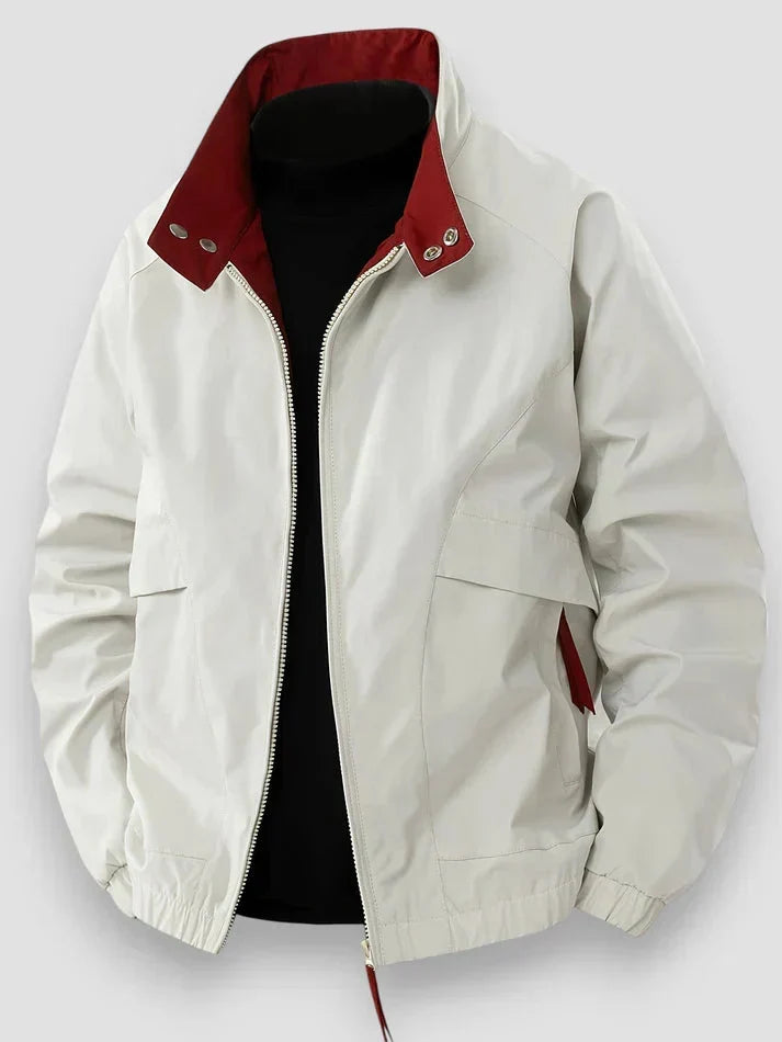 Zavrenix – Relaxed Bomber Jacket with Stand Collar