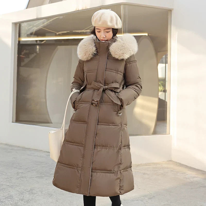 Velnoria – Overlapping Front Coat with Wrap Design