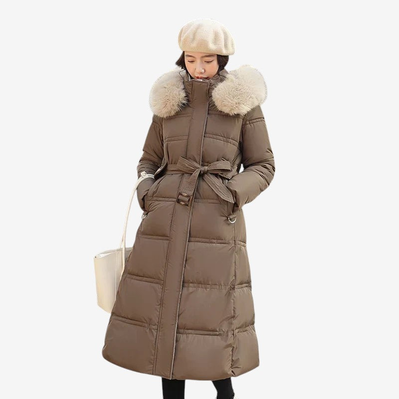 Velnoria – Overlapping Front Coat with Wrap Design