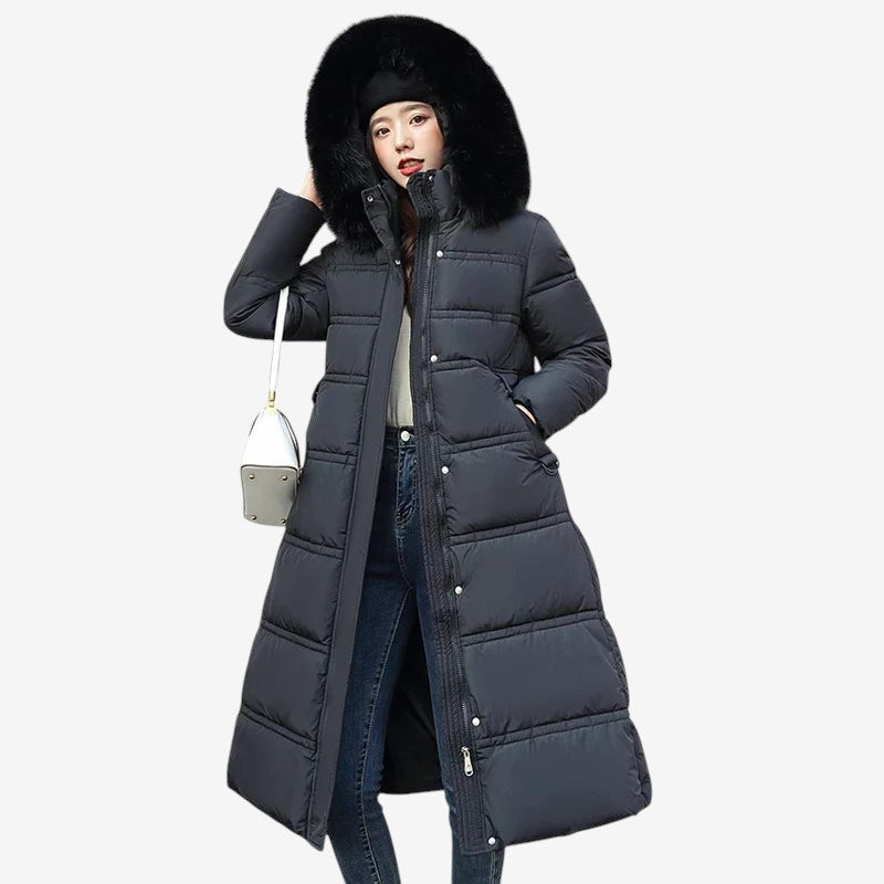 Velnoria – Overlapping Front Coat with Wrap Design