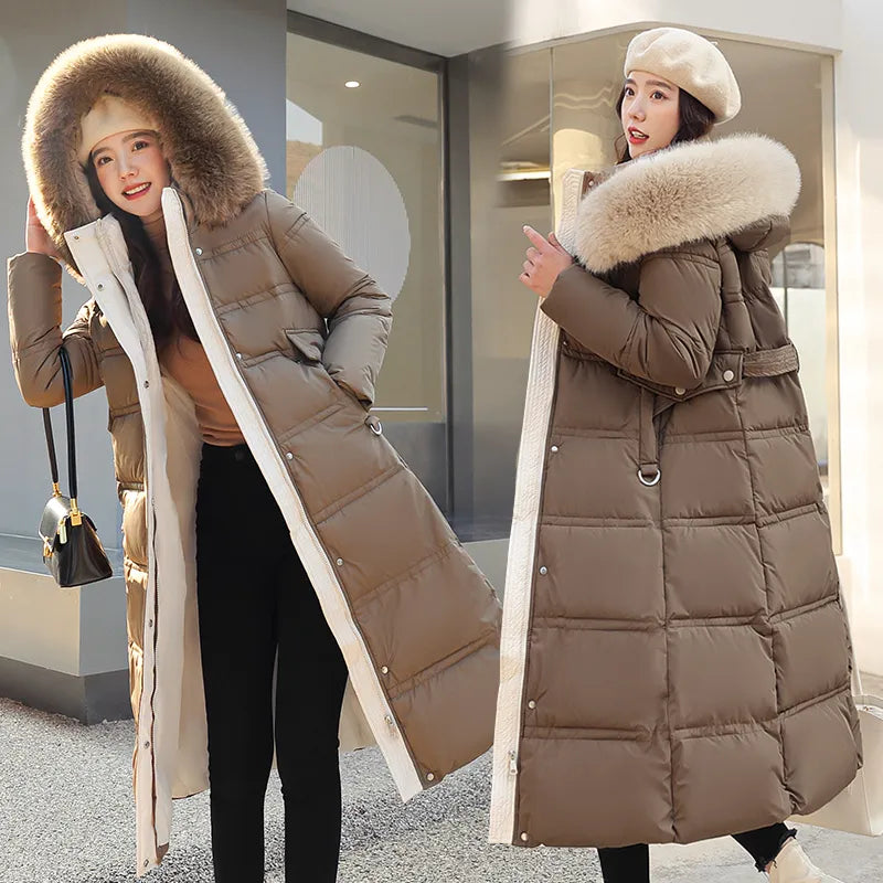 Velnoria – Overlapping Front Coat with Wrap Design