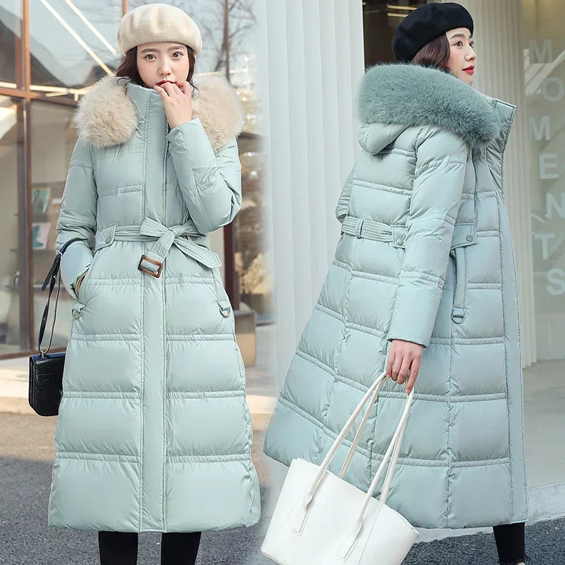 Velnoria – Overlapping Front Coat with Wrap Design
