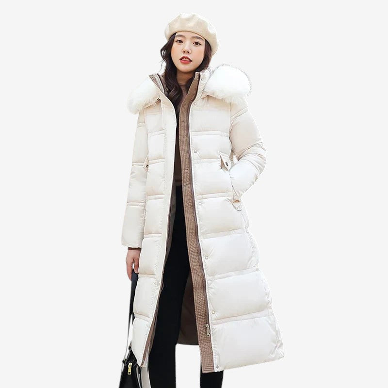Velnoria – Overlapping Front Coat with Wrap Design