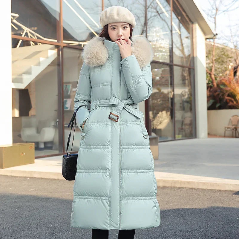 Velnoria – Overlapping Front Coat with Wrap Design