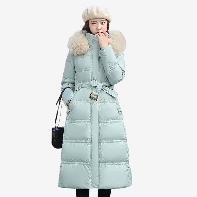 Velnoria – Overlapping Front Coat with Wrap Design