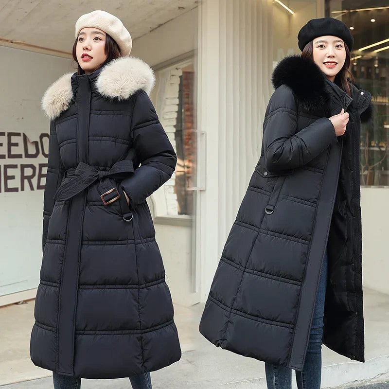 Velnoria – Overlapping Front Coat with Wrap Design