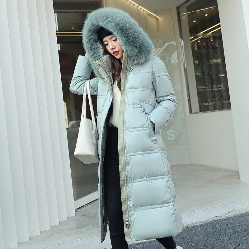 Velnoria – Overlapping Front Coat with Wrap Design