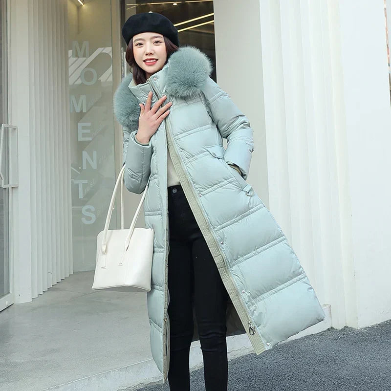 Velnoria – Overlapping Front Coat with Wrap Design