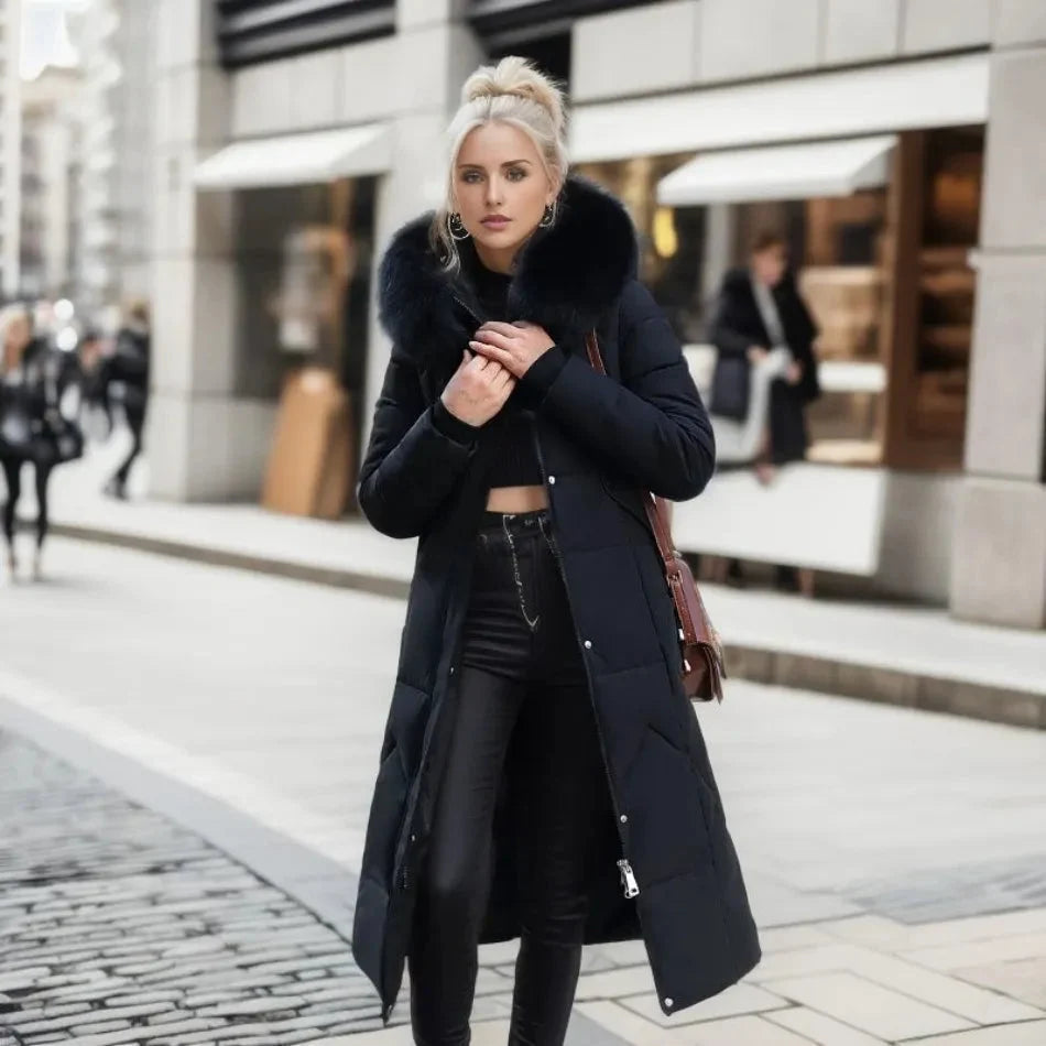 Zelqoria – Cappotto a maniche lunghe con cappuccio regolabile