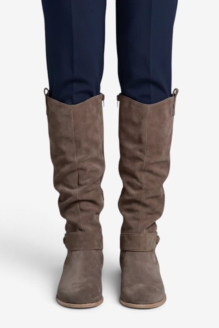 Bootify - Women's High Boots With Side Zip