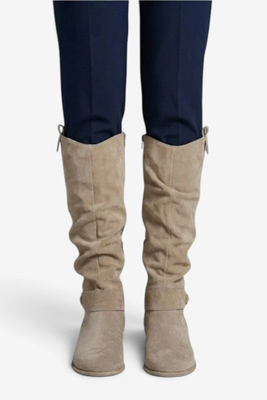 Bootify - Women's High Boots With Side Zip