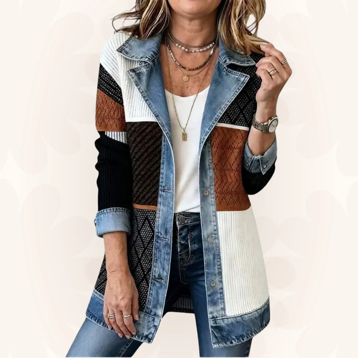 Chaqueta estructurada Norvelia con cuello de solapa