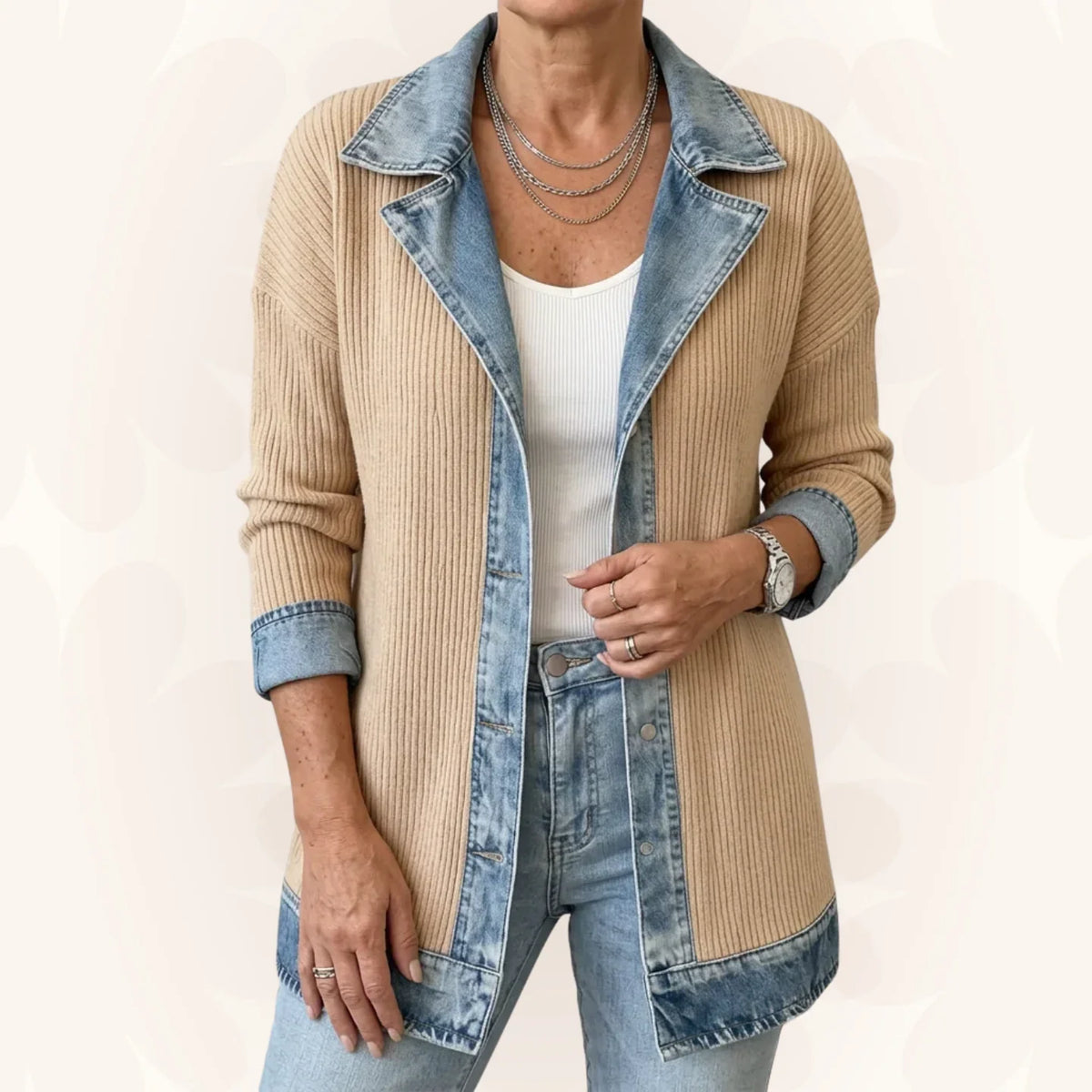 Chaqueta estructurada Norvelia con cuello de solapa