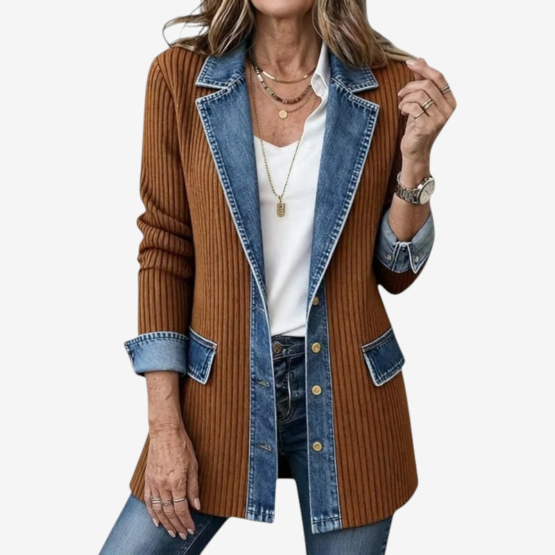 Chaqueta estructurada Norvelia con cuello de solapa