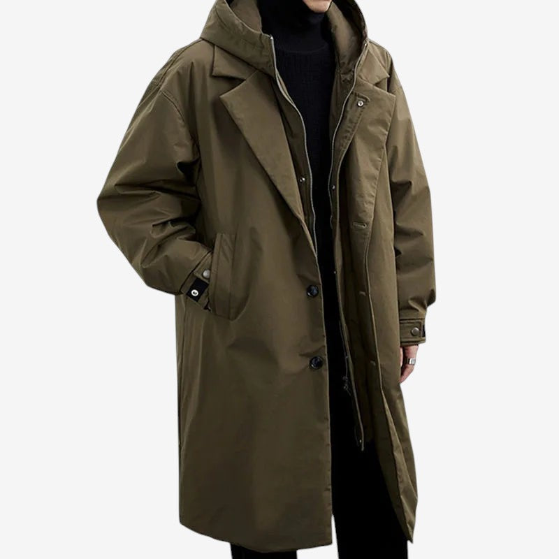 Avelnora – Long Sleeve Hooded Jacket with Double Closure