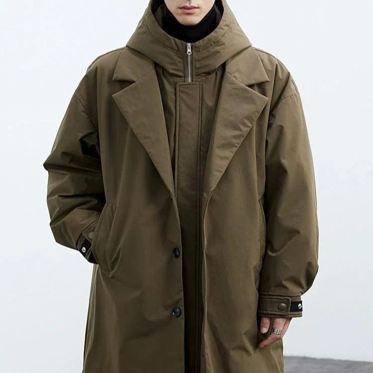 Avelnora – Long Sleeve Hooded Jacket with Double Closure