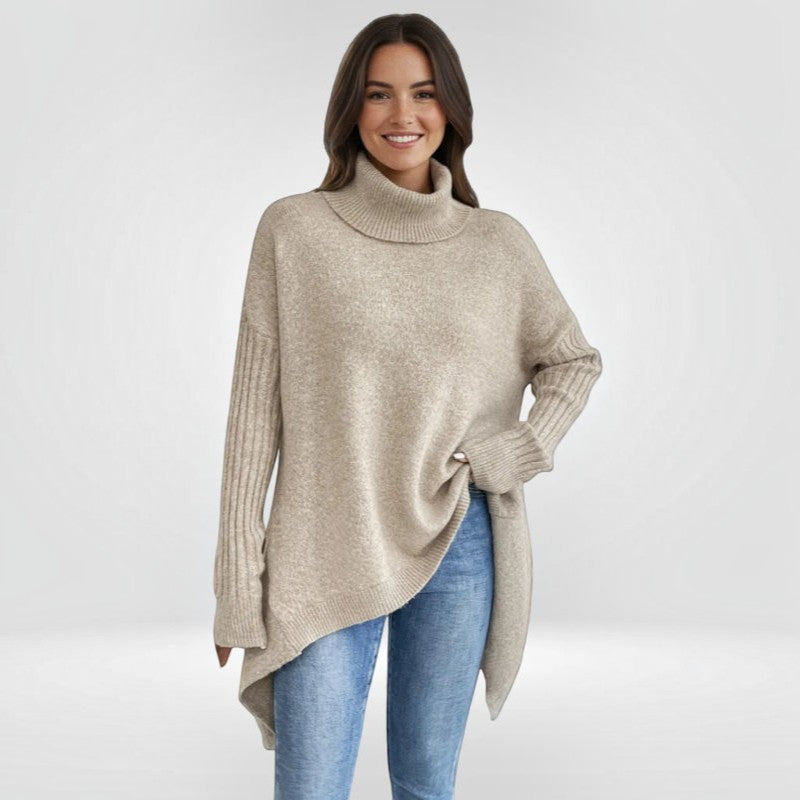 Velmara – Turtleneck Sweater with Relaxed Fit