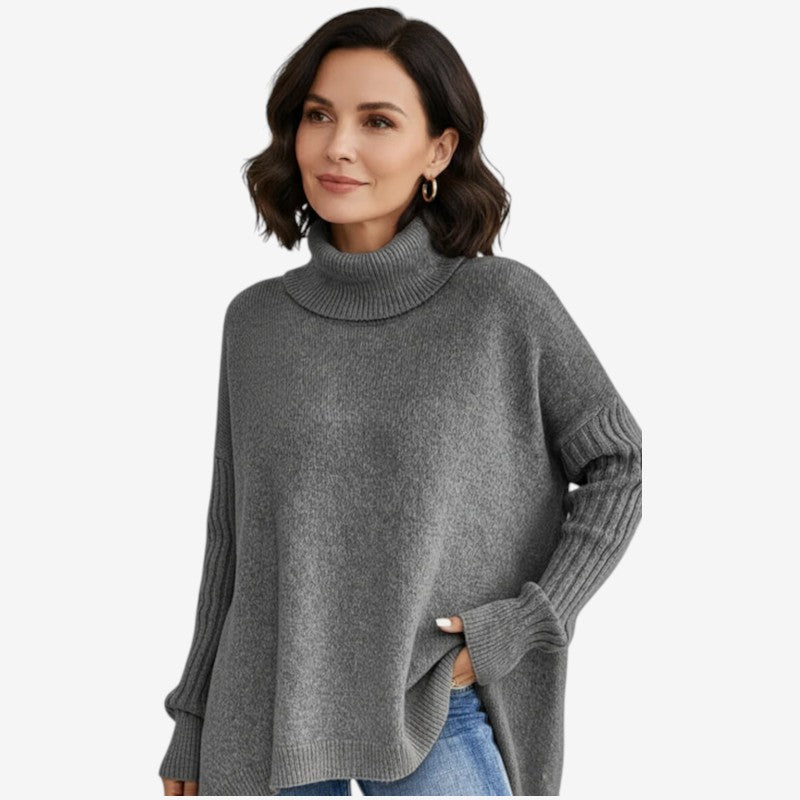Velmara – Turtleneck Sweater with Relaxed Fit