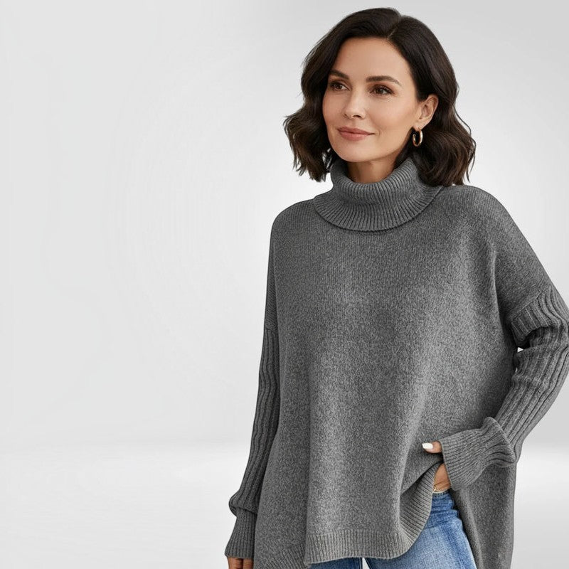 Velmara – Turtleneck Sweater with Relaxed Fit