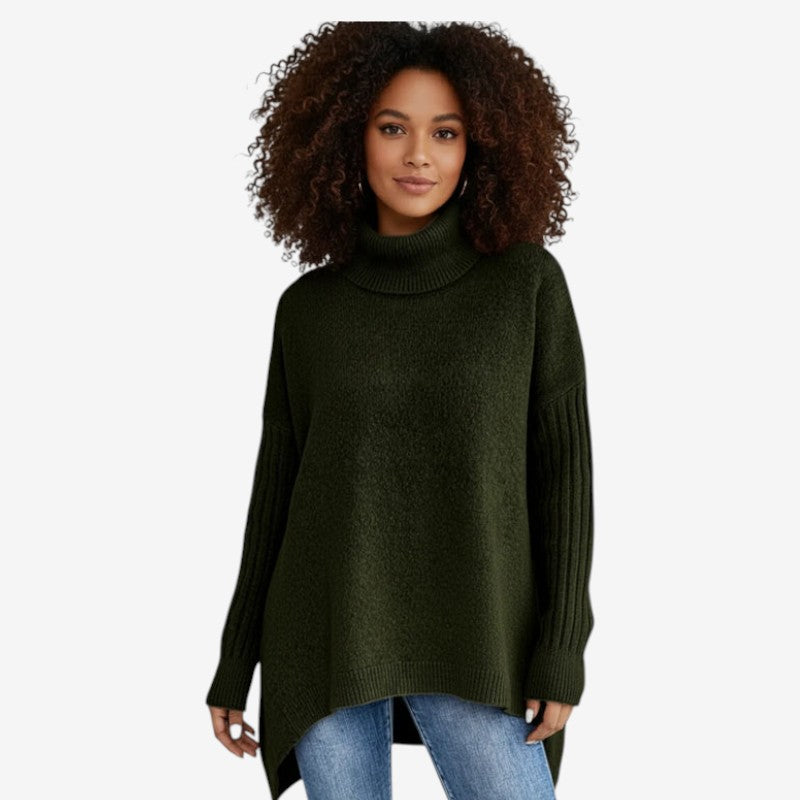 Velmara – Turtleneck Sweater with Relaxed Fit