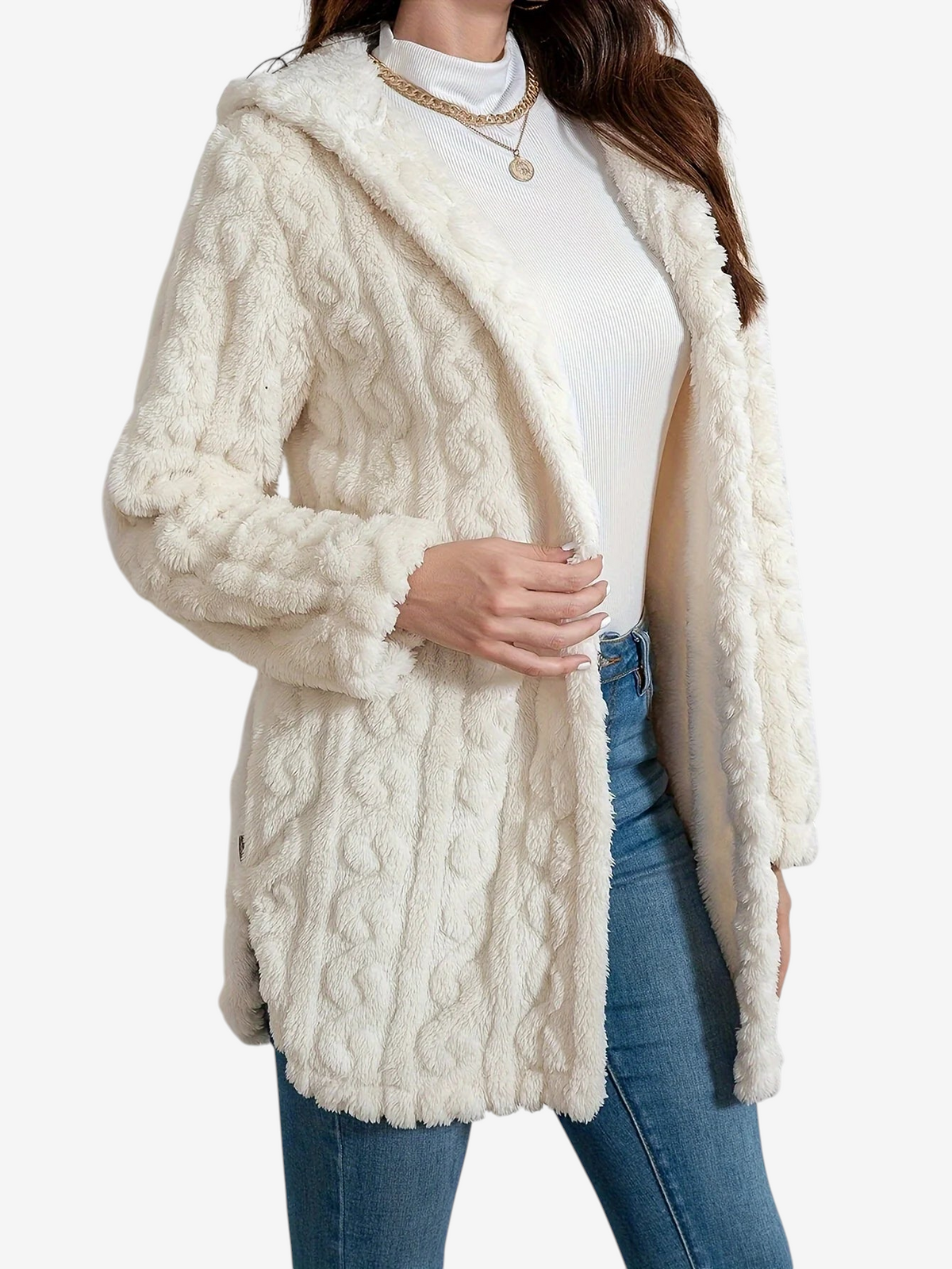 Chaqueta de punto texturizado ligeramente elástico Varellix