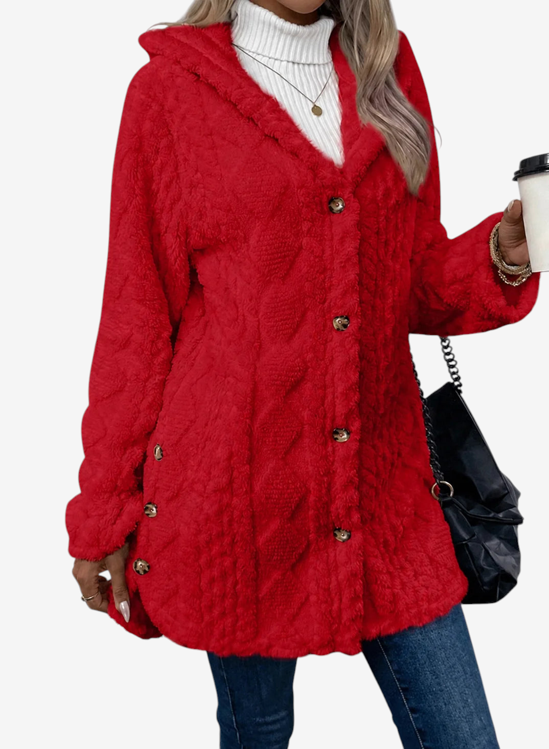 Chaqueta de punto texturizado ligeramente elástico Varellix