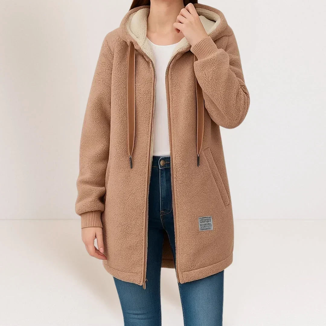 Calveris – Long Hooded Fleece Jacket