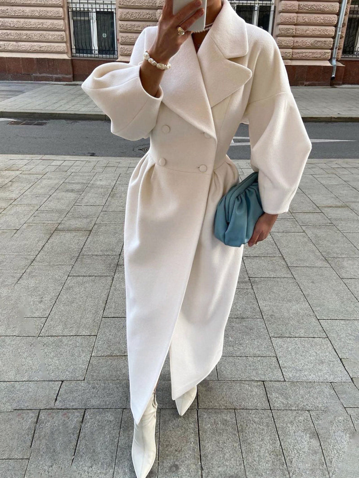 Norvella – Trench con chiusura a bottoni e colletto con revers