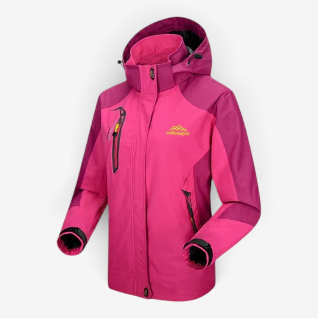 Coverly - Cappotto da donna con cappuccio integrato e fodera