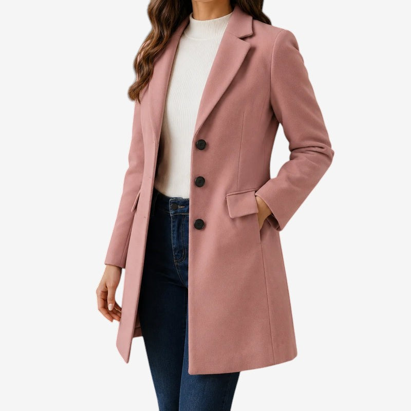 Zorevian – Cappotto sartoriale di media lunghezza con revers dentellati