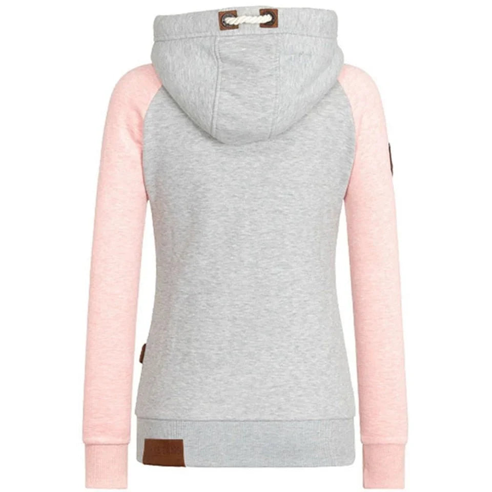Velnovia – Sudadera con capucha forrada y corte entallado
