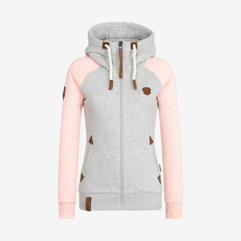 Velnovia – Sudadera con capucha forrada y corte entallado