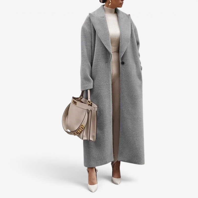 Calvessa – Gabardina cintada com gola de lapela