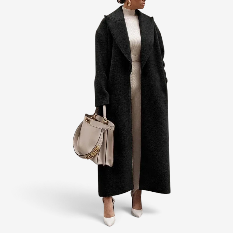 Calvessa – Gabardina cintada com gola de lapela