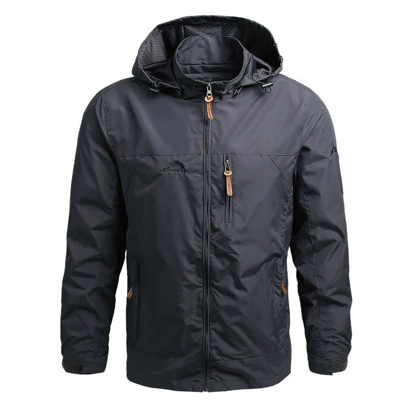 Velqorin – Chaqueta con capucha ajustable y cuello alto