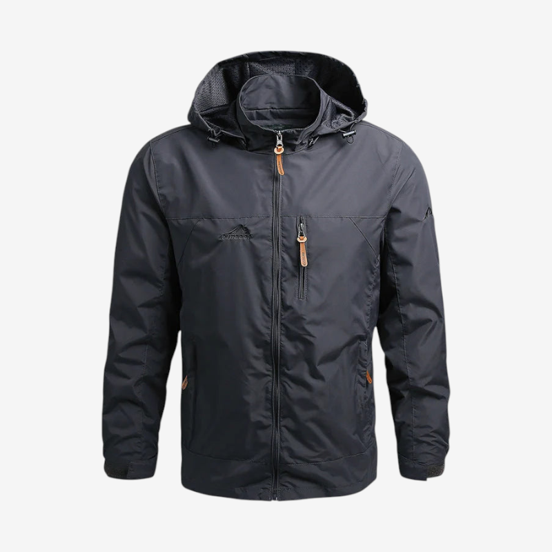 Velqorin – Chaqueta con capucha ajustable y cuello alto