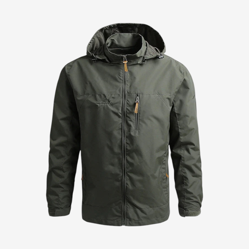 Velqorin – Chaqueta con capucha ajustable y cuello alto