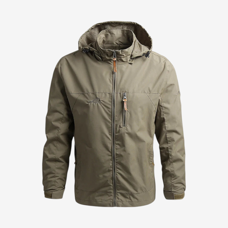 Velqorin – Chaqueta con capucha ajustable y cuello alto
