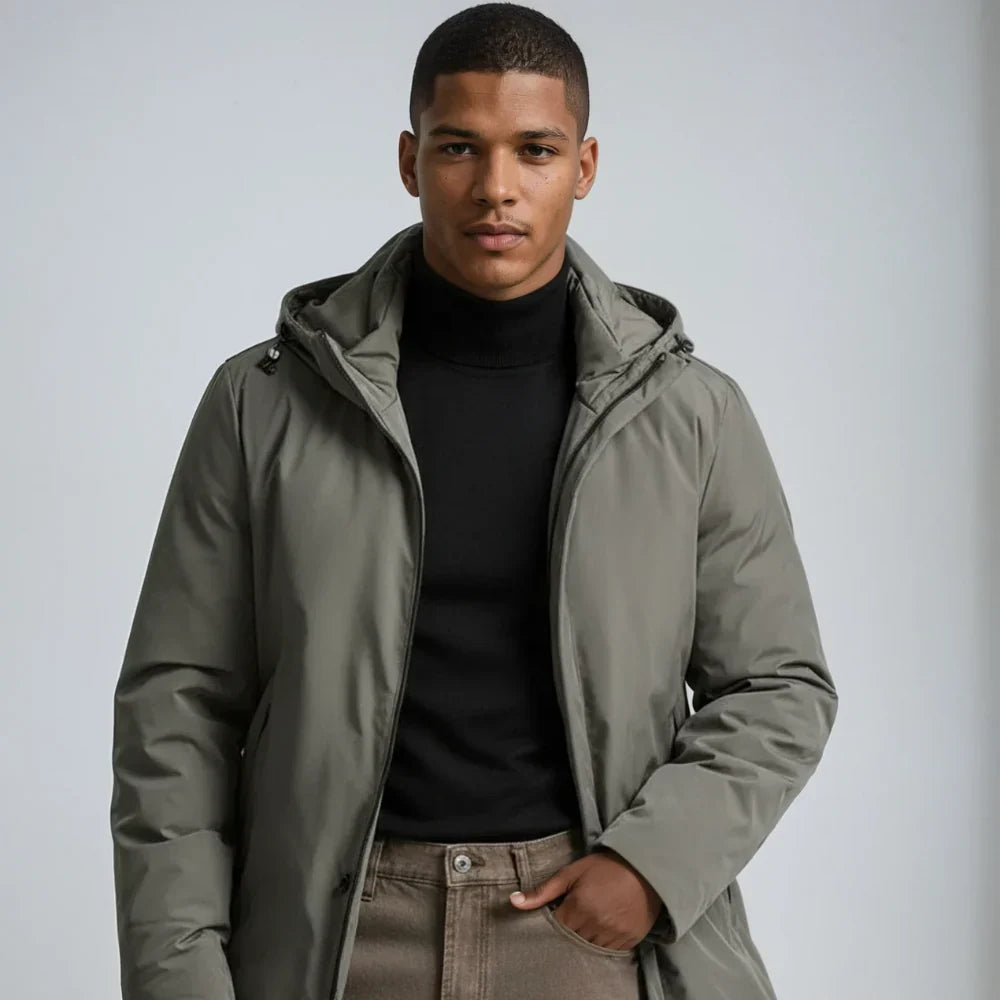 Vareqessa – Cappotto invernale foderato con collo alto